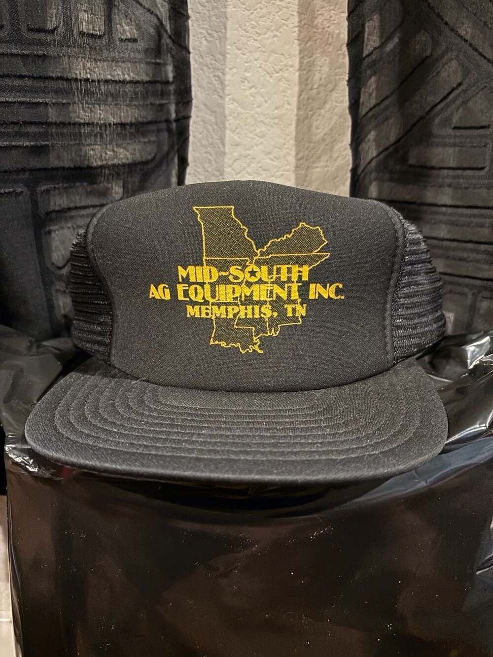 Vintage Speedway Mid-South Ag Equipment Memphis TN Mesh Snapback Trucker Hat